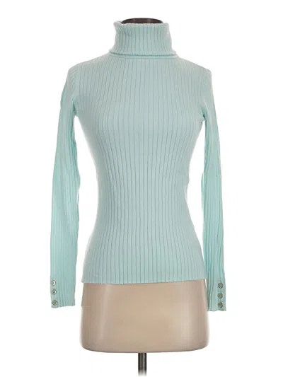 Pre-owned J. Mclaughlin Turtleneck Sweater In Teal