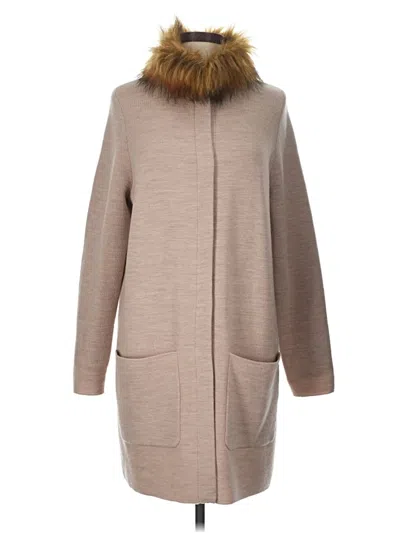Pre-owned J. Mclaughlin Wool Coat In Tan