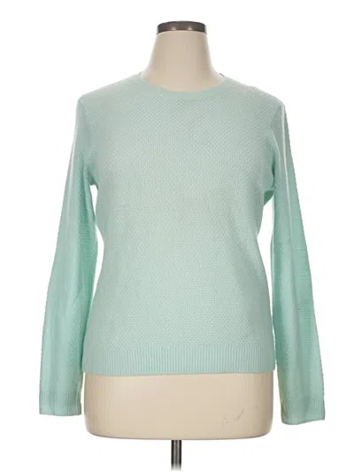 Pre-owned J. Mclaughlin Wool Pullover Sweater In Blue