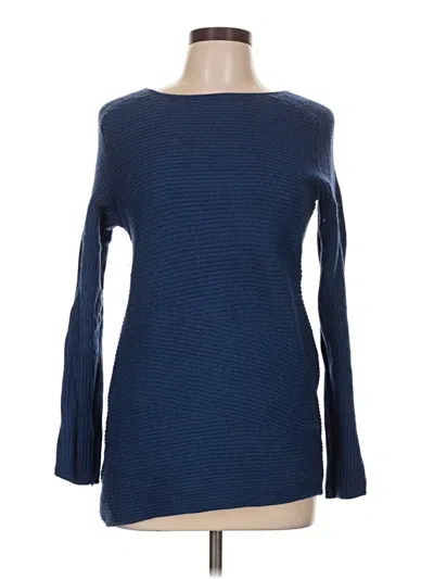 Pre-owned J. Mclaughlin Wool Pullover Sweater In Blue