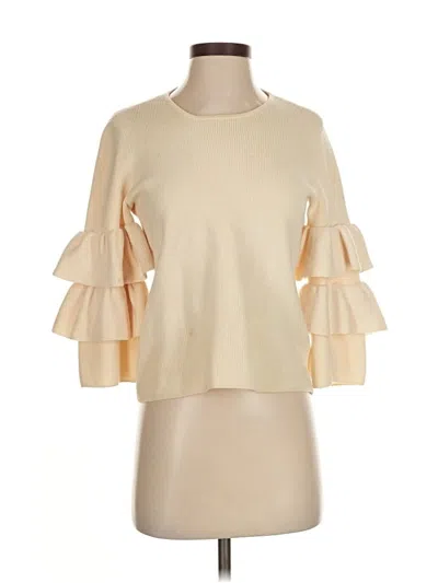 Pre-owned J. Mclaughlin Wool Pullover Sweater In Brown