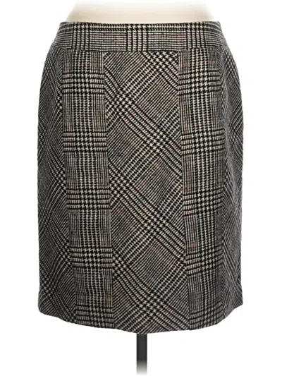 Pre-owned J. Mclaughlin Wool Skirt In Gray