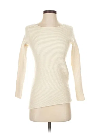 Pre-owned J. Mclaughlin Wool Sweater In White