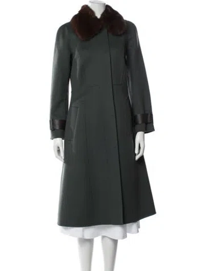 Pre-owned J Mendel Coat In Green