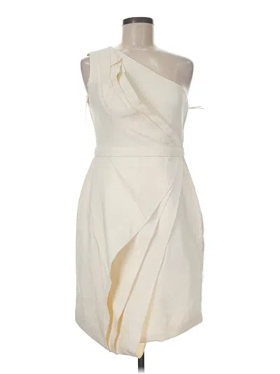 Pre-owned J Mendel Cocktail Dress In Ivory