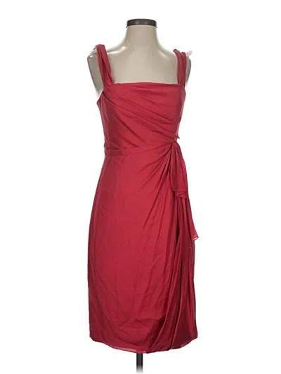 Pre-owned J Mendel Cocktail Dress In Red