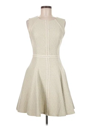 Pre-owned J Mendel Cocktail Dress In White