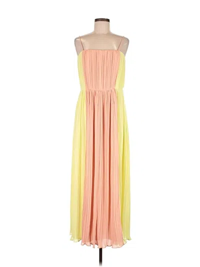 J Mendel Cocktail Dress In Yellow