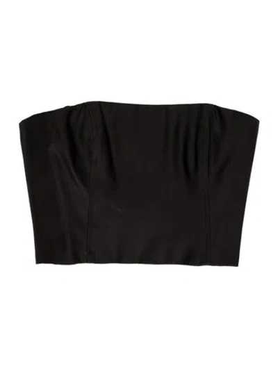 Pre-owned J Mendel Crew Neck Sleeveless Top In Black