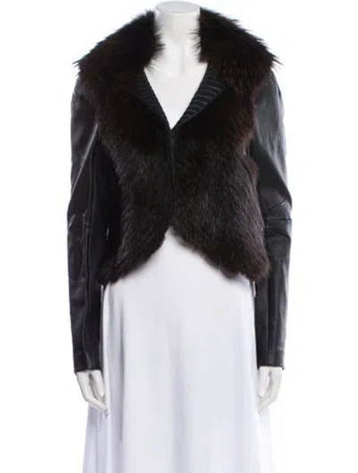 Pre-owned J Mendel Fur Jacket In Multi