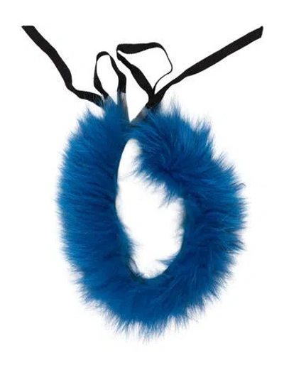 Pre-owned J Mendel Headband In Blue