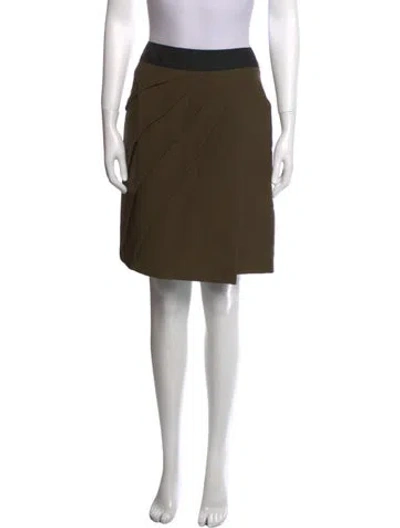 Pre-owned J Mendel Knee-length Skirt In Green