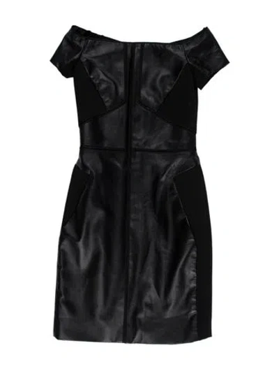 Pre-owned J Mendel Lambskin Knee-length Dress In Multi