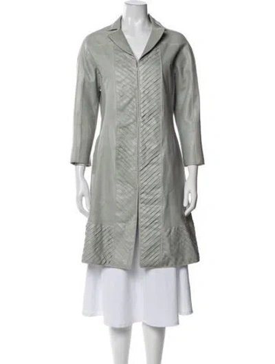 Pre-owned J Mendel Leather Jacket In Grey