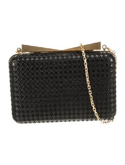 Pre-owned J Mendel Leather Minaudière In Black