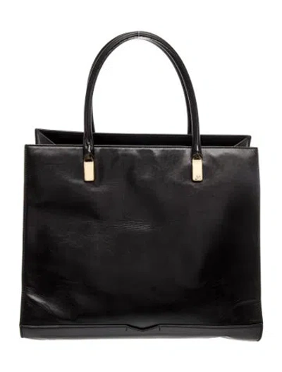 Pre-owned J Mendel Leather Top Handle Bag In Black