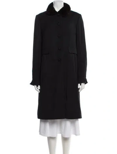 Pre-owned J Mendel Peacoat In Gray