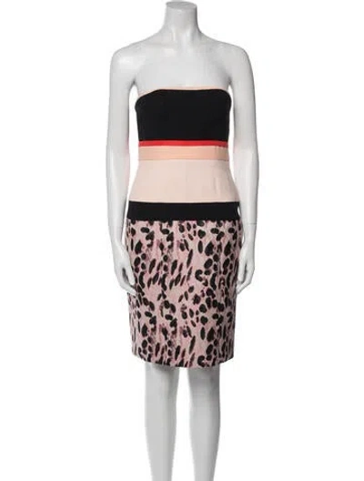 Pre-owned J Mendel Printed Knee-length Dress W/ Tags In Multi