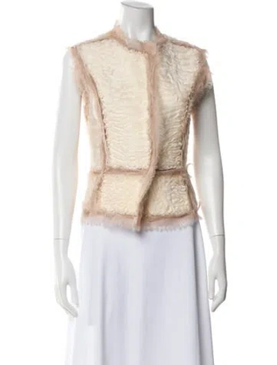 Pre-owned J Mendel Printed Vest In Neutral