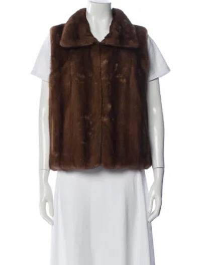 Pre-owned J Mendel Sable Vest In Neutral
