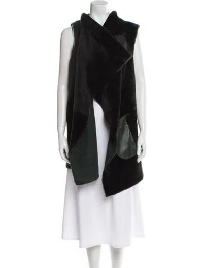 Pre-owned J Mendel Shearling Fur Jacket In Black