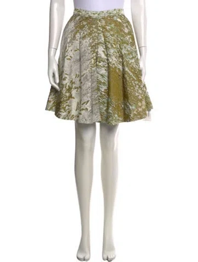 Pre-owned J Mendel Silk Mini Skirt In Multi