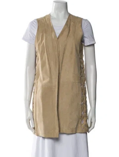 Pre-owned J Mendel Vest In Neutral