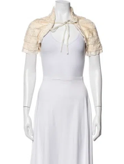 Pre-owned J Mendel Vintage 2000's Bolero In Neutrals