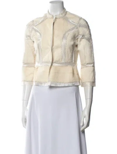 Pre-owned J Mendel Vintage Fur Jacket In Neutral
