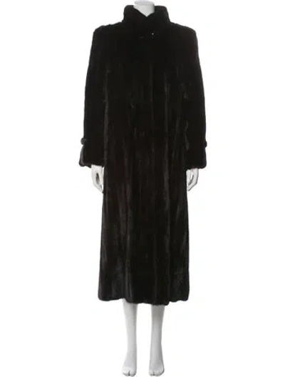 Pre-owned J Mendel Vintage Mink Fur Coat In Brown