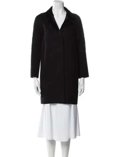Pre-owned J Mendel Wool Coat In Black