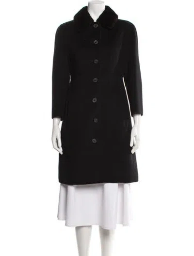 Pre-owned J Mendel Wool Coat In Blue