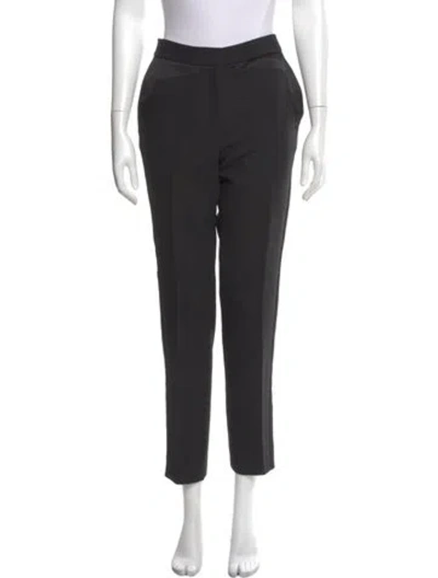 Pre-owned J Mendel Wool Straight Leg Pants In Gray