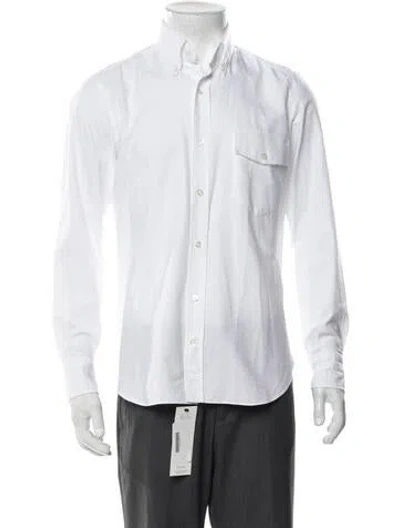Pre-owned J. Mueser Long Sleeve Dress Shirt In White