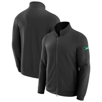J. Palmer Black New York Jets Qb1 Full-zip Sweatshirt