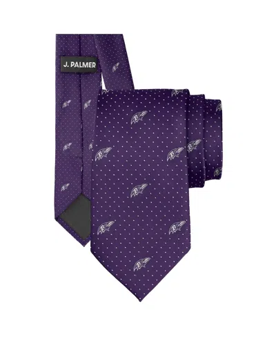 J. Palmer Men's Baltimore Ravens Game Day Polka Dot Tie In Orange