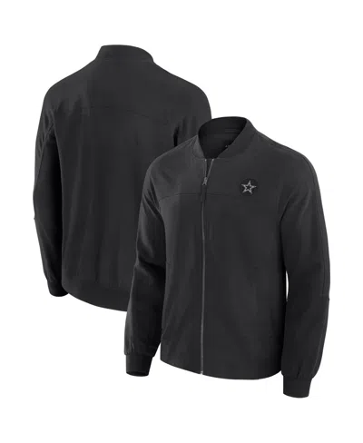 J. Palmer Men's Black Dallas Cowboys Lightweight Cover-4 Tri-blend Full-zip Jacket