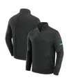 J. Palmer Men's Black New York Jets Franchise Quarter-zip Sweater In Black