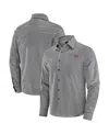 J. Palmer Men's Black Ohio State Buckeyes Dual Threat Long Sleeve Button-up Shirt In Gray