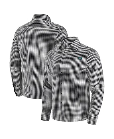 J. Palmer Men's Black Philadelphia Eagles Dual Threat Long Sleeve Button-up T-shirt
