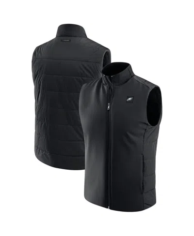 J. Palmer Men's Black Philadelphia Eagles Front Office Full-zip Vest
