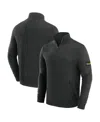 J. Palmer Men's Black Pittsburgh Steelers Franchise Quarter-zip Sweater In Black