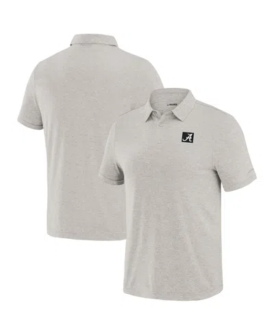 J. Palmer Men's Cream Alabama Crimson Tide Four Down Polo Shirt In Green