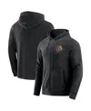 J. Palmer Men's Dark Heather Gray Cincinnati Bengals Players Lounge Tri-blend Full-zip Hoodie In Black