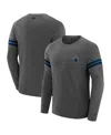 J. Palmer Men's Dark Heather Gray Dallas Cowboys Players Lounge Raglan Tri-blend Sweatshirt In Gray