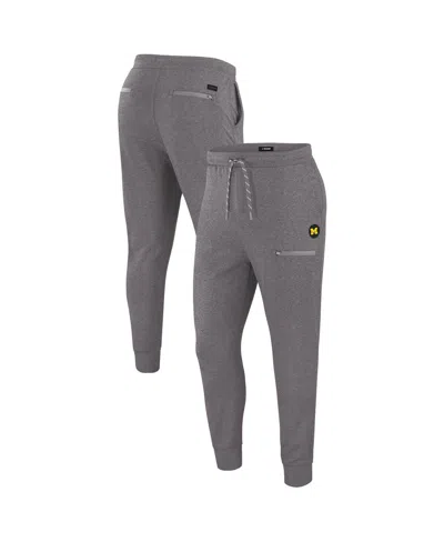 J. PALMER MEN'S GRAPHITE MICHIGAN WOLVERINES HOME GAME JOGGERS PANTS