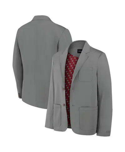 J. PALMER MEN'S GRAPHITE SAN FRANCISCO 49ERS MAN-IN-MOTION BLAZER
