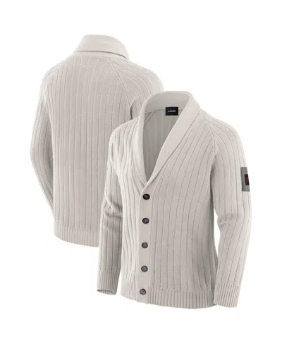 J. Palmer Men's Gray San Francisco 49ers The Playmaker Cardigan Raglan Sweater