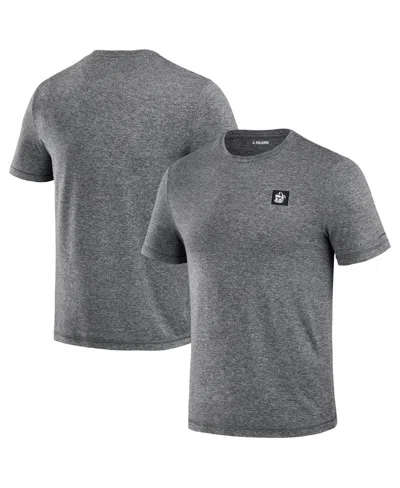 J. Palmer Men's Heather Black Georgia Bulldogs Four Down T-shirt In Multi