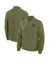 J. Palmer Men's Olive Las Vegas Raiders Lightweight Cover-4 Tri-blend Full-zip Jacket In Green